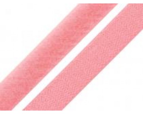 Липучка пришивная шир.2,5 см (25 мм) арт.3574 цв.розовый уп.25 м