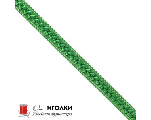 Тесьма Самоса шир.17 мм арт.9021 цв.зеленый уп.30 м